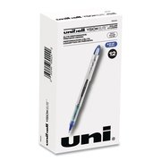 Uni-Ball ELITE Stick Roller Ball Pen, Bold 0.8mm, Blue Ink, Wht/Blue Barrel 69024